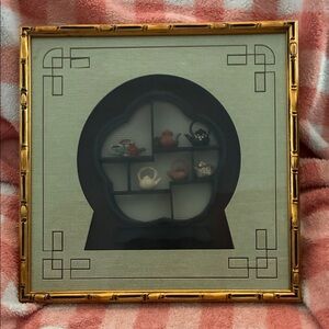 Gold and Black Framed Wall Art Decor